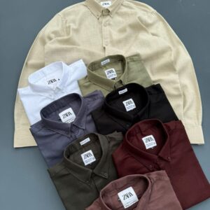 Zara Classic Linen Blend Men's Shirt