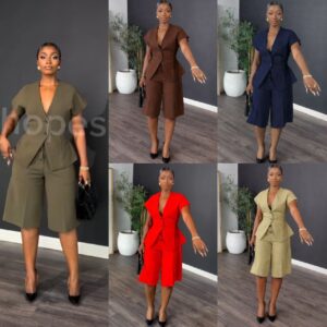 Dipmoda Women's Peplum Cut Premium Suit